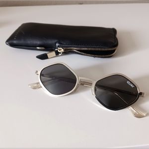 Quay x Kylie Purple Honey Geometric Sunglasses